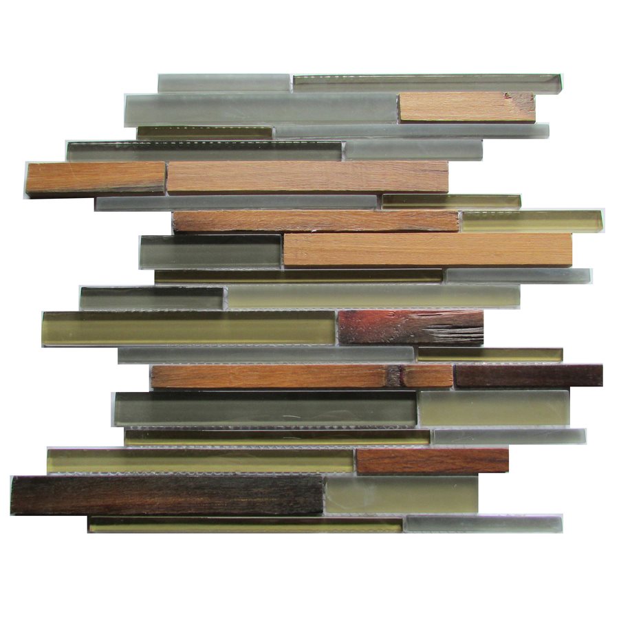 Ambergris Reed 12x12 Glass Wood Mosaic Wallandtile Com Wall And Tile Free Ambergris Reed 12x12 Glass Wood Mosaic