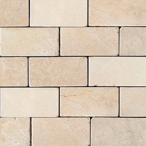 3x6 Crema Marfil Subway Tumbled Wallandtile Wall And Tile Crema Marfil 3x6 Subway Tumbled