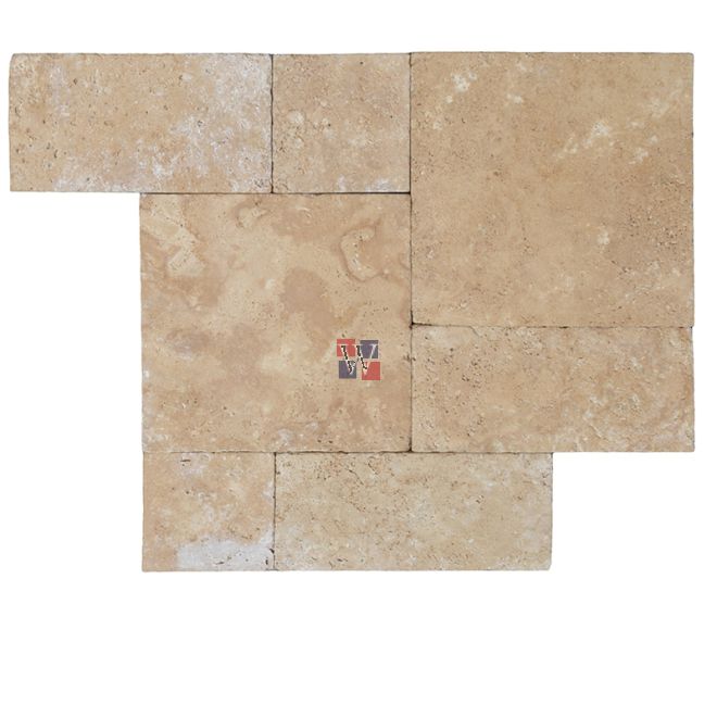Tuscany Latte French Pattern 3cm Pavers, How To Lay Travertine Tiles French Pattern