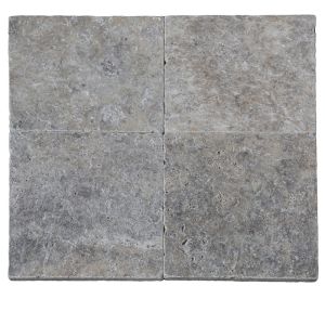 Silver Travertine 12x12 3cm Travertine Paver