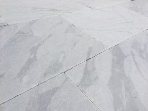 FREE SHIPPING - Croix White 12X24 3CM Marble Sandblasted Pool Coping 