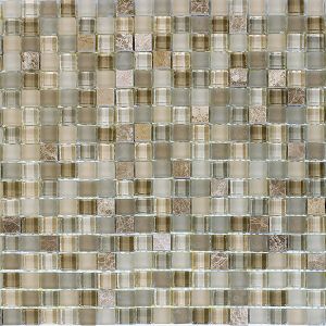 FREE SHIPPING - Gray Staccato 5/8" Mosaic