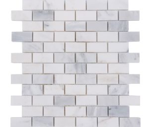 Oriental White 1x2 Polished Brick Pattern