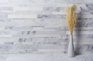 Carrara White 12x12 Interlocking Mosaic