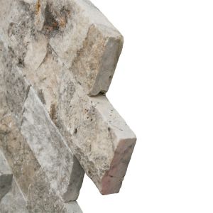 FREE SHIPPING - Silver Travertine 2x4 Splitface Mosaic