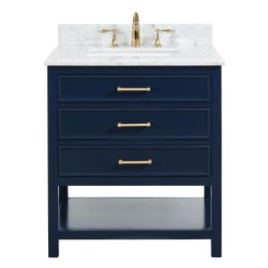 Manhattan Navy Blue 31" Single Sink Bathroom Vanity