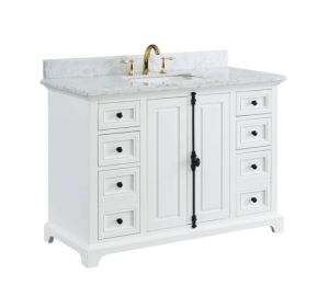 Icon White 49" Single Sink Bathroom Vanity
