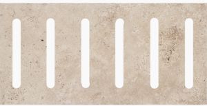 FREE SHIPPING - Travertine 6X12 3CM Drain Decor - IVORY