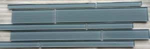Azure Denim 6x18 Interlocking Glass Mosaic