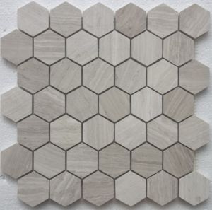 FREE SHIPPING - White Oak 2" Hexagon Honed