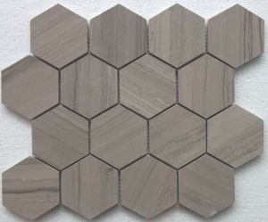 FREE SHIPPING - Athens Grey 3" Hexagon Honed Mosaic