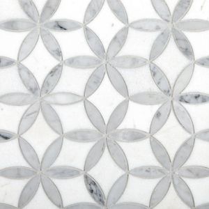 Alva Marmo Geometric Waterjet Marble Mosaic