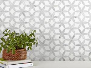 Alva Marmo Geometric Waterjet Marble Mosaic