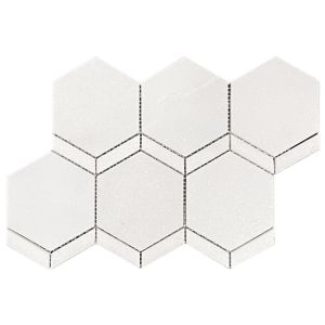 FREE SHIPPING - Thassos White Naples Waterjet Marble Mosaic