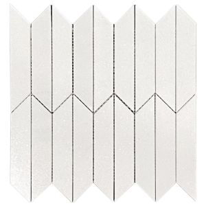 FREE SHIPPING - Thassos Picket Polished Marble Mosaic