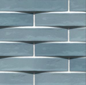 Convex Acqua 2X10 Glossy Ceramic 3D Wall Tile