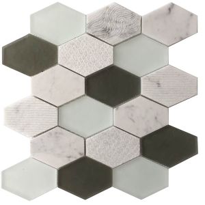 Anthracite GeoHex 12x13