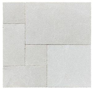 Atlantic Cream 3CM French Pattern Pavers - Leather Finish