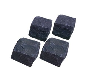 Black Granite 3.5" x 3.5" CobbleStone