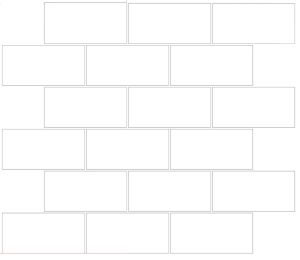 Pietra Bernini Carbone 2x4 Brick Mosaic