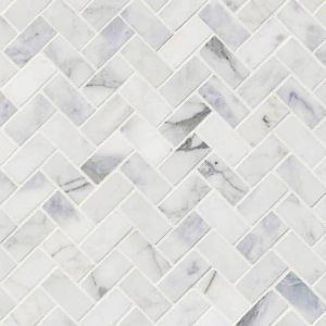 Calacatta Cressa 1X2 Herringbone Honed