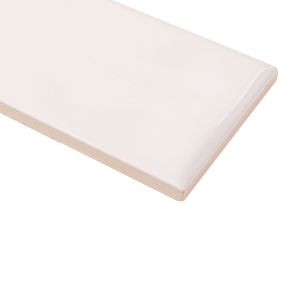 FREE SHIPPING - Eternity White 3x12 Handcrafted Wavy Subway Tile - Glossy