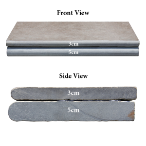 Mountain Bluestone 12x24 Flamed One Long Side Bullnose Pool Coping
