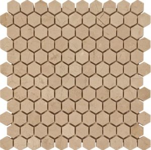 Crema Marfil Hexagon 1x1 Polished