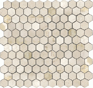 Crema Marfil Hexagon 12X12 Tumbled