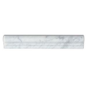 FREE SHIPPING - Carrara White F1 Chair Rail Polished