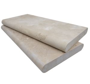 Double Bullnose - Tuscany Ivory 12X24 5CM Pool Coping