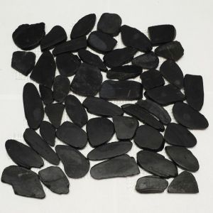 Obsidion Flat Interlocking 12x12 Polished Pebbles