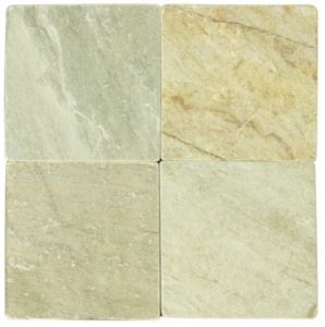 Golden White 4x4 Tumbled Subway