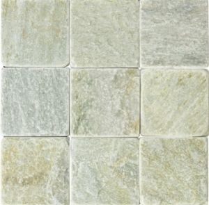 Golden White 4x4 Tumbled Subway