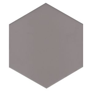 FREE SHIPPING - PURE Grey 10" Hexagon Porcelain Tile-Grey