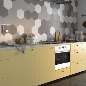 FREE SHIPPING - PURE Grey 10" Hexagon Porcelain Tile-Grey