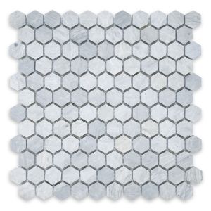 FREE SHIPPING - Haisa Blue 1" Hexagon Mosaic Tile