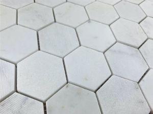 FREE SHIPPING - Georama 2" Multi Finish Hexagon Mosaic