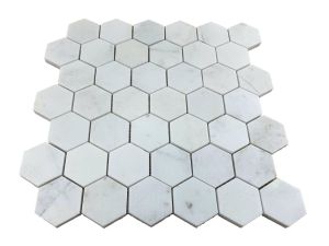 FREE SHIPPING - Georama 2" Multi Finish Hexagon Mosaic