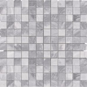 FREE SHIPPING - Bardiglio Scuro Mix 1X1 Mosaic Tile