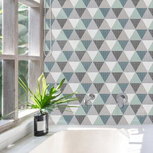 FREE SHIPPING - Hygge LOG Geometro Recylcled Glass Mosaic Tile