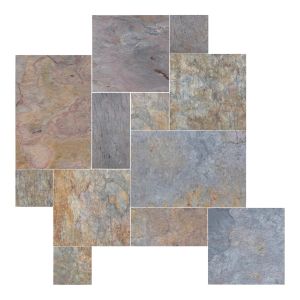 Multi Classic Gauged Tile French Pattern 16 sft/kit 
