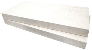 Mayra White 16x24 2" (5CM) Pool Coping - Modern Edge