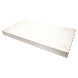 Mayra White 16x24 2" (5CM) Pool Coping - Modern Edge