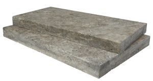 Silver Travertine 16x24 5CM Modern Edge Pool Coping - (PREMIUM) 