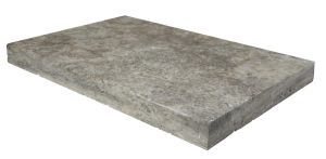 Silver Travertine 12x24 3CM Modern Edge Pool Coping
