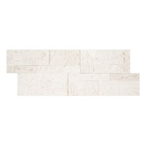 XL Mayra White 9x24 Splitface Limestone Ledger Panel