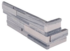 Alaska Gray 3D Honed "L" Coner Ledger