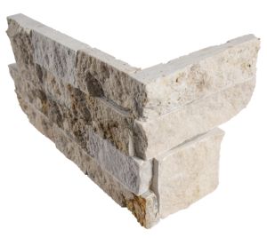 Philadelphia Travertine "L" Corner Ledger Panel