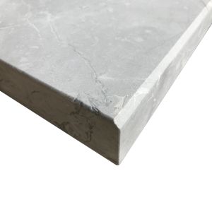 FREE SHIPPING - Grey Shadow Marble 12X24 5CM Modern Edge Coping